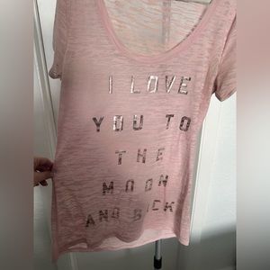 Express “I Love You To The Moon And Back” Graphic Tee- Size XS